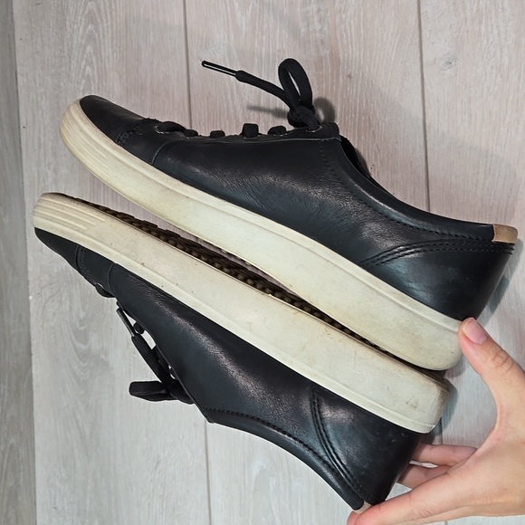 Ecco Mens Denish Design Leather Sneakers shoes sz 44/10-10.5 - Picture 7 of 12